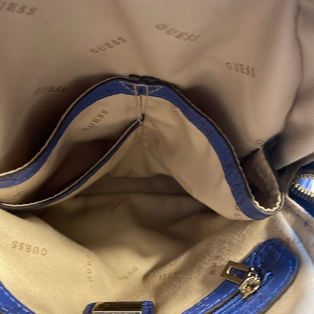 Guess Blue Backpack. Multiple Outside Zippered Po… - image 6